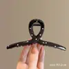 Dulce pinza de tiburón retro para cabello voluminoso, accesorio de pinza para el cabello grande, nuevo y lindo pinza de garra con moño 2026