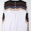Camiseta sin mangas deportiva de verano de algodón puro pesado de 230 g de estilo retro japonés, color sólido, versátil, para fitness, unisex