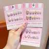 Accesorios y Joyería de Alta Gama para Niñas Uñas Portables Lindas Dulces Joyería para Manos Pegatinas de Dibujos Animados Puntas de Uñas Regalos