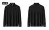 Nueva sudadera con media cremallera y cuello alto para hombre 2026 con tecnología antibacteriana 7A y calefacción de infrarrojos lejanos, con forro de forro polar cepillado doble para una capa base casual y cómoda