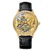 CHENXI Amanhecer Novo Modelo Fivela Borboleta Relógio Mecânico Automático Masculino À Prova D'água Relógio Tourbillon 6029H