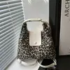 Moda Hombro Otoño e Invierno Mujer Capacidad Mochila de Viaje Mochila Tote Gran Capacidad 100 Estampado de Leopardo Bolsa de Estudiante