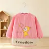 Ropa de abrigo elegante para niños, adecuada para comer, babero para bebé, impermeable y resistente a las manchas, de pana de manga larga para otoño e invierno
