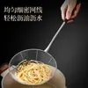 Espumadera Grande de Acero Inoxidable Sólido con Mango de Madera para Hot Pot, Colador para Cocina Casera, Espumadera para Freír, Fideos y Empanadillas