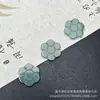 Jadeíta Azul Natural Flor de Cinco Pétalos Flor de la Fortuna Joyería Accesorios Hecho a Mano DIY Accesorios para Pulseras al por Mayor