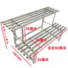 Soporte de Flores para Balcón de Acero Inoxidable, Estante de Piso de Hierro Forjado Estilo Escalera para Plantas Suculentas de Múltiples Niveles, Almacenamiento para Sala de Estar, Soporte Decorativo para Macetas de Exterior