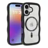 Adequado para Capa de Celular Apple 17 Big Wave Iphone16/15Promax Capa Protetora Magnética Transparente Anti-Queda