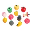 Adornos Frutales 3D Realistas de Moda, Bolsas Sorpresa, Cajas Sorpresa, Colgantes para Llavero DIY, Adornos para Paisajes en Miniatura