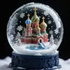 Adornos Personalizados de Bola de Cristal de Resina de Castillo Arquitectónico Casa de Micro Paisaje Retro Nostálgico Regalos Conmemorativos Personalizados
