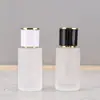 Frasco de Vidro Cilíndrico Fosco Portátil de 20ml para Perfume/Sub-frasco/Frasco com Borrifador/Frasco Vazio Tipo Pressão