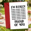 Compra directa transfronteriza: orgulloso de ti, tarjetas de ánimo y aplausos, felicitaciones motivacionales, regalos de celebración, sobres interactivos, tarjetas de felicitación