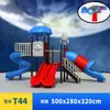 Escorregador Grande para Jardim de Infância Espaço Externo Infantil Série Combinação de Balanços Equipamento de Diversão ao Ar Livre para Parque Comunitário