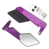 Espelho retrovisor de motocicleta transfronteiriço, refletor em forma de asa modificado para moto de rua e moto esportiva, espelho de ré com padrão artístico em liga de alumínio
