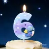 Velas de Número de Aniversário da Série Espacial Originais Amazon Tuem e Outros Acessórios para Festa de Decoração de Bolo Transfronteiriços Atacado