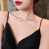 Collar de Pétalo de Margarita Electrochapado en Oro Real de 14 Quilates Diseño de Nicho Femenino Cadena para Clavícula Flor Colgante Elegante de Celebridad Cibernética