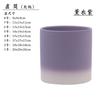 Tubo Redondo Reto Dopamina Gradiente Cor Simples Argila Queimada Vaso de Flores Respirável Absorvente Cerâmica com Bandeja Plantando Flores em Vasos