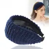 Diadema de ala ancha al por mayor transfronteriza versión coreana para otoño e invierno clip de pelo de lana popular en línea diadema de punto elegante horquilla joya diadema