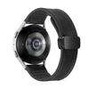 Pulseira de Relógio Magnética Dobrável de Silicone Genuíno com Padrão Crazy Horse Adequada para Xiaomi Mi Band 9 Pro Samsung Huawei Watch 54