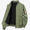 Chaqueta informal de primavera y otoño con cuello de béisbol, chaqueta de vuelo, resistente al aceite, impermeable, para parejas.