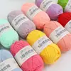 5 Fios de Algodão Leite Penteado DIY Pacote de Material para Buquê de Lã de Bebê Tricotado à Mão Lã para Boneca Manta Cachecol