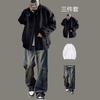 Trajes de Hombre para Primavera y Otoño, Varios Estilos de Conjuntos de Manga Larga, Estilos Delgados Combinados con Jeans, Trajes Casuales de Tres Piezas para Hombre, Ropa Casual Ligera y Madura