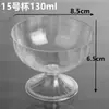Vaso Desechable de Onza con Pie Alto Plástico Copa para Fiesta de Cóctel Copa de Champaña de Pie de Un Solo Uso Copa para Licor de Pie Alto Copa de Vino