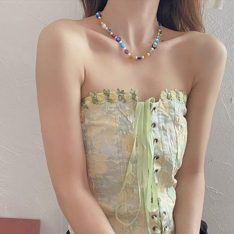 JJ01900琉璃扁圆+珍珠