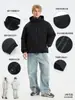 Chaqueta Laminada Gruesa de Invierno a Prueba de Viento, Frío y Repelente al Agua para Pareja, Chaqueta Larga de plumón a Prueba de Viento para Exteriores para Hombre, Moderna