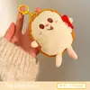 Juguete de Comida Lindo Creativo Muñeco de Peluche Colgante Pequeños Regalos de Restaurante Llavero de Muñeca Encanto para Bolso Corazón de Niña