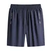 Nuevos Shorts Deportivos de Seda Helada de Secado Rápido para Hombre Verano 2026 Pantalones de Cinco Puntos Sueltos Transpirables Ropa Exterior Casual de Moda para Fitness
