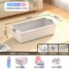 Caja de almacenamiento para la parte inferior de la cama, caja de almacenamiento para ropa, edredón, acabado transparente, con cajón con ruedas, para el hogar