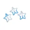 Horquilla de estrella pentagonal con gradiente de dopamina para cabello roto de mujer, clip BB, flequillo con borde de arcoíris para niñas, accesorios para el cabello