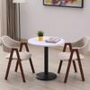 Mesa de recepción de negociación y combinación de silla para recepción de negocios, ocio, simple, creativa, tienda de té con leche, cafetería, mesa redonda pequeña, silla de comedor