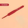 Rojo asa suave hecho a mano ganchillo hogar metal suéter lana gancho traje tejido material herramienta fábrica venta directa