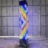 Luz Giratoria de Barbería de Pie para Exteriores Impermeable Letrero de Salón de Peluquería Luz de Caja de Luz de Salón de Peluquería de Vidrio de Colores Puede Ser Aprobada por Metabo