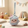 Lindo colgante de ovejita, peluche de dibujos animados, llavero para bolso, muñeco, llavero, figura pequeña de oveja, regalo para el Año de la Oveja