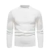 Comercio Exterior Nuevo Suéter para Hombre Otoño e Invierno con forro polar Cuello Medio Alto Suéter Tejido Mediana Edad y Joven Jersey Camiseta Base Suéter