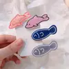 Grampo de osso de peixe peixinho fofo japonês clipe para franja de menina ins clipe lateral para cabelo desfiado clipe original divertido para estudante