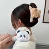 Bonito cartoon urso pelúcia grampo de cabelo feminino de volta cabeça updo clipe grande tubarão clipe de cabelo volume múltiplo hairpin cocar