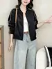 Chaqueta de béisbol para mujer 2026 verano nuevo estilo moda casual con diseño de cremallera, top corto moderno elegante y versátil