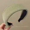 Diadema retro de corona alta para mujer, simple y elegante, diadema de ala ancha que no estrangula el cabello, accesorio para el cabello de moda estilo coreano