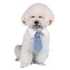 Jizaizai accesorios para mascotas algodón pajarita de perro al por mayor linda mascota caballero corbata negra rayada moda mascota Cuatro Estaciones corbata roja