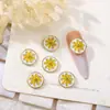 Joyería para uñas japonesa nueva aleación estilo retro flor de crisantemo arrugada accesorios DIY accesorios para uñas con gota de aceite venta al por mayor