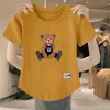 Comercio Electrónico Transfronterizo Despacho Gran Marca Etiqueta Cortada Camiseta de Counter Manga Corta Verano Talla Grande Holgada Ropa de Madre Cubre Vientre