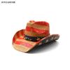 Sombrero de vaquero de copa dura, sombrero de playa, nuevo sombrero de verano, sombrero de paja panamá para hombres y mujeres, sombrero de copa, sombrero de vaquero occidental americano