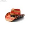 Sombrero de Vaquero Occidental Fácil de Usar Electrónico Techo Duro Sombrero de Vaquero Playa Nuevo Sombrero de Verano Hombres y Mujeres Sombrero de Paja Panama Regalo