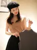 Loja Principal Shanghai Dan Nong/Colete de Lã Emagrecedor Xiaoxiang para Mulheres Camisa Básica de Tricô Versátil Top Interno Sem Mangas