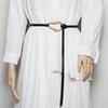 Cinturón fino decorativo para mujer, suéter de moda, vestido que combina con todo, abrigo de lana, traje ajustado con nudo, cinturón pequeño