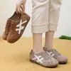 Zapatillas de Entrenamiento Alemanas Retro con Cordones para Mujer 2026 Nuevo Estilo Moda Antigua de Pekín Zapatillas Deportivas Casual Versátiles Zapatos para Mujer con Suela Suave