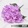 Flores de Hortensia Artificiales para Decoración de Bodas, Decoración de Pared de Flores Falsas Hechas a Mano, Accesorios de Flores de Seda, Flores Artificiales, Venta al por Mayor y Dropshipping de Alta Demanda Transfronteriza